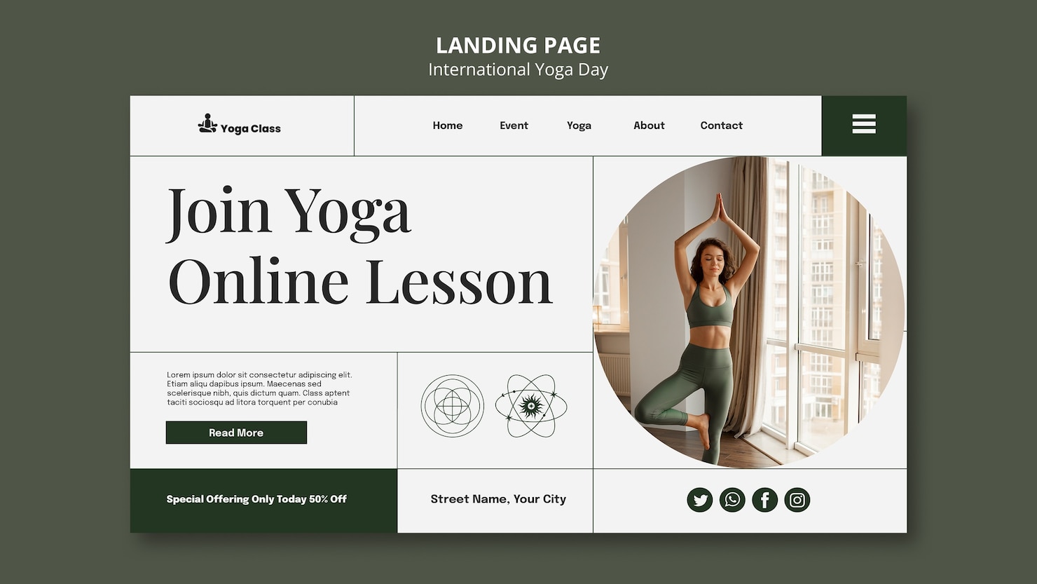 Yoga & Meditation Studio Website